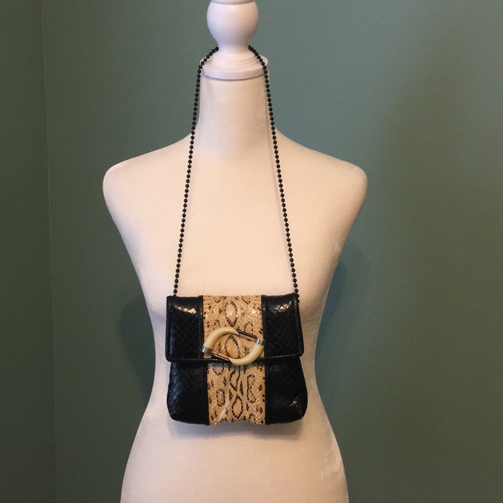 Vintage Python Leather Handbag - image 2